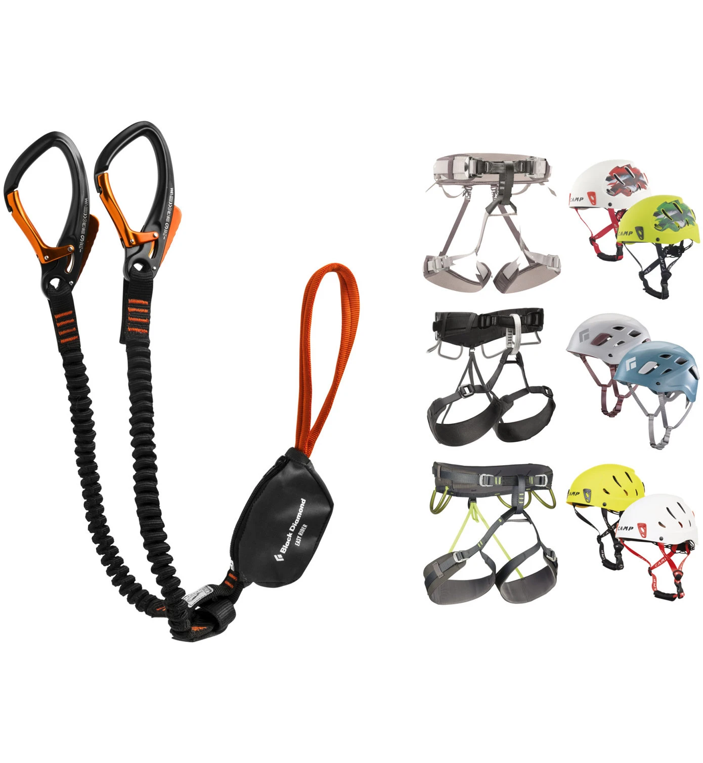 Black Diamond Kit Bestehend Aus Easy Rider Klettersteigset + Klettergurt Und Helm Deiner Wahl 1 Black Diamond Kit Bestehend Aus Easy Rider Klettersteigset + Klettergurt Und Helm Deiner Wahl