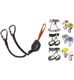 Black Diamond Set Bestehend Aus Klettersteigset Iron Cruiser + Gurt Und Helm Deiner Wahl