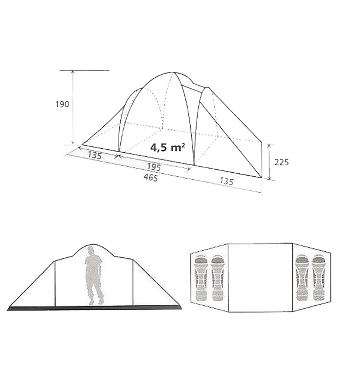 Brunner Echo Outdoor 4 - Familienzelt 3 Brunner Echo Outdoor 4 - Familienzelt – Bild 3
