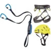 Klettersteig-Komplettset Basic: Klettersteigset Kinetic + Klettergurt Energy CR 4 + Helm Camp Armour "Sportler"