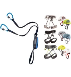 Set Bestehend Aus Klettersteigset Kinetic + Gurt Und Helm Deiner Wahl