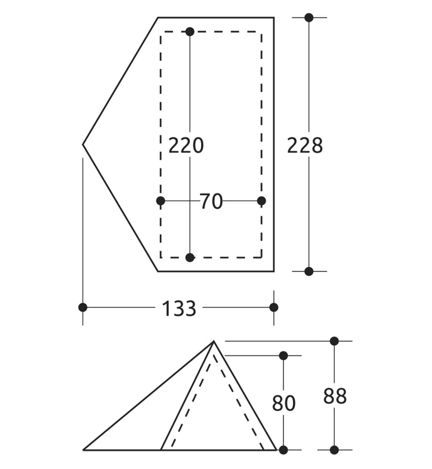 Minima 1 Evo - Trekkingzelt 3 Minima 1 Evo - Trekkingzelt – Bild 3