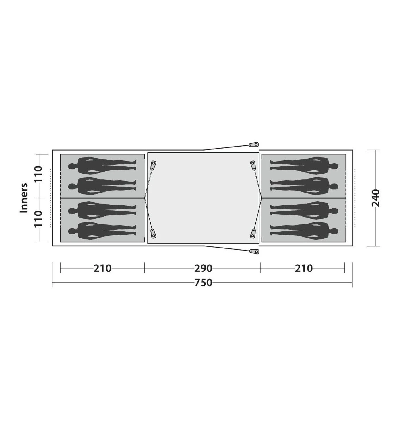 Easy Camp Huntsville Twin 800 - Campingzelt 5 Easy Camp Huntsville Twin 800 - Campingzelt – Bild 5