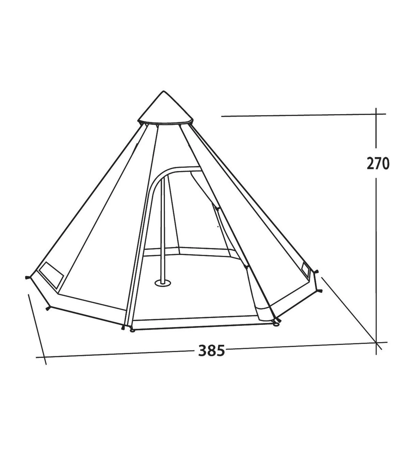 Easy Camp Moonlight Tipi - Tipizelt 6 Easy Camp Moonlight Tipi - Tipizelt – Bild 6