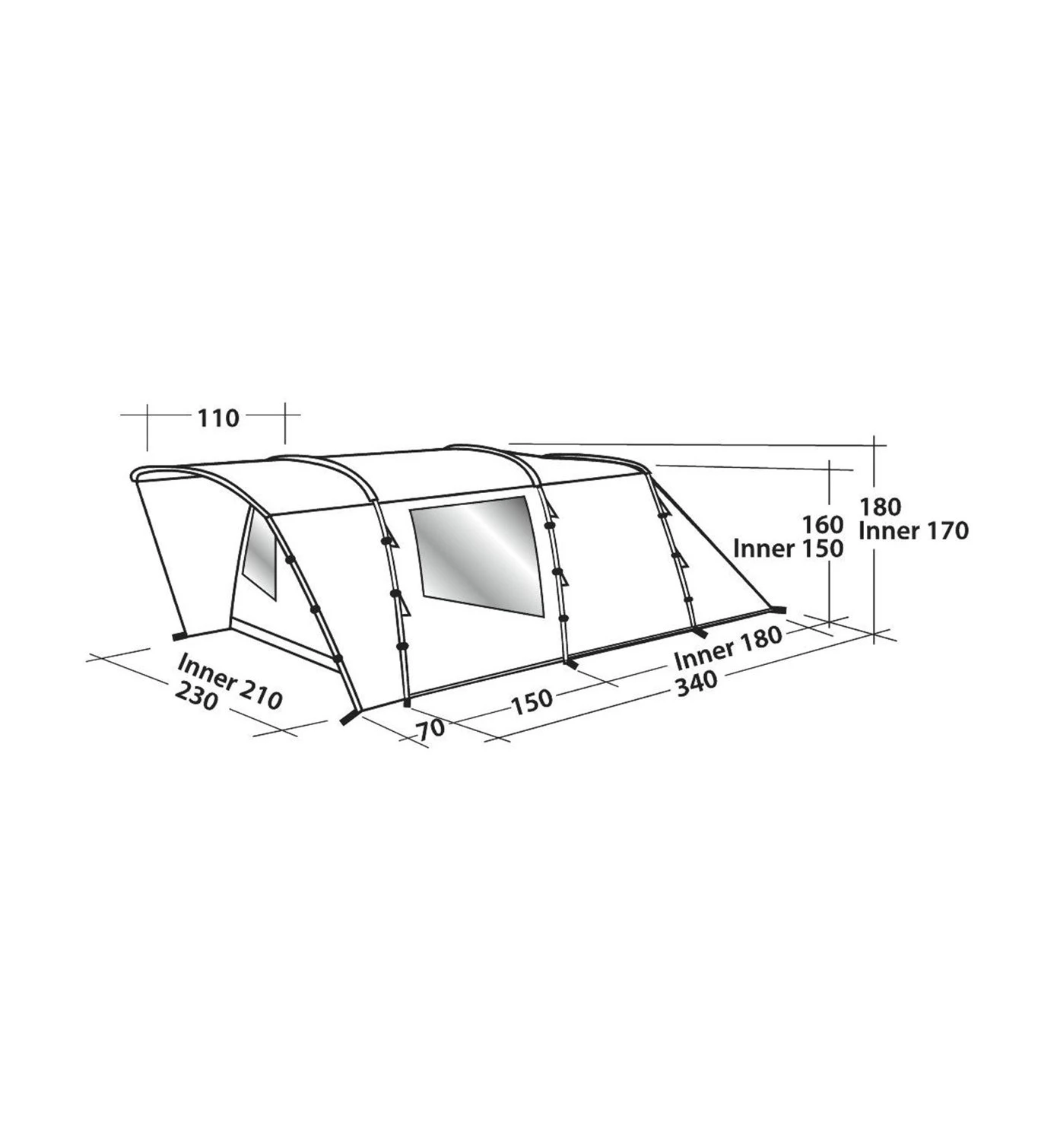 Easy Camp Palmdale 300 - Campingzelt 7 Easy Camp Palmdale 300 - Campingzelt – Bild 7