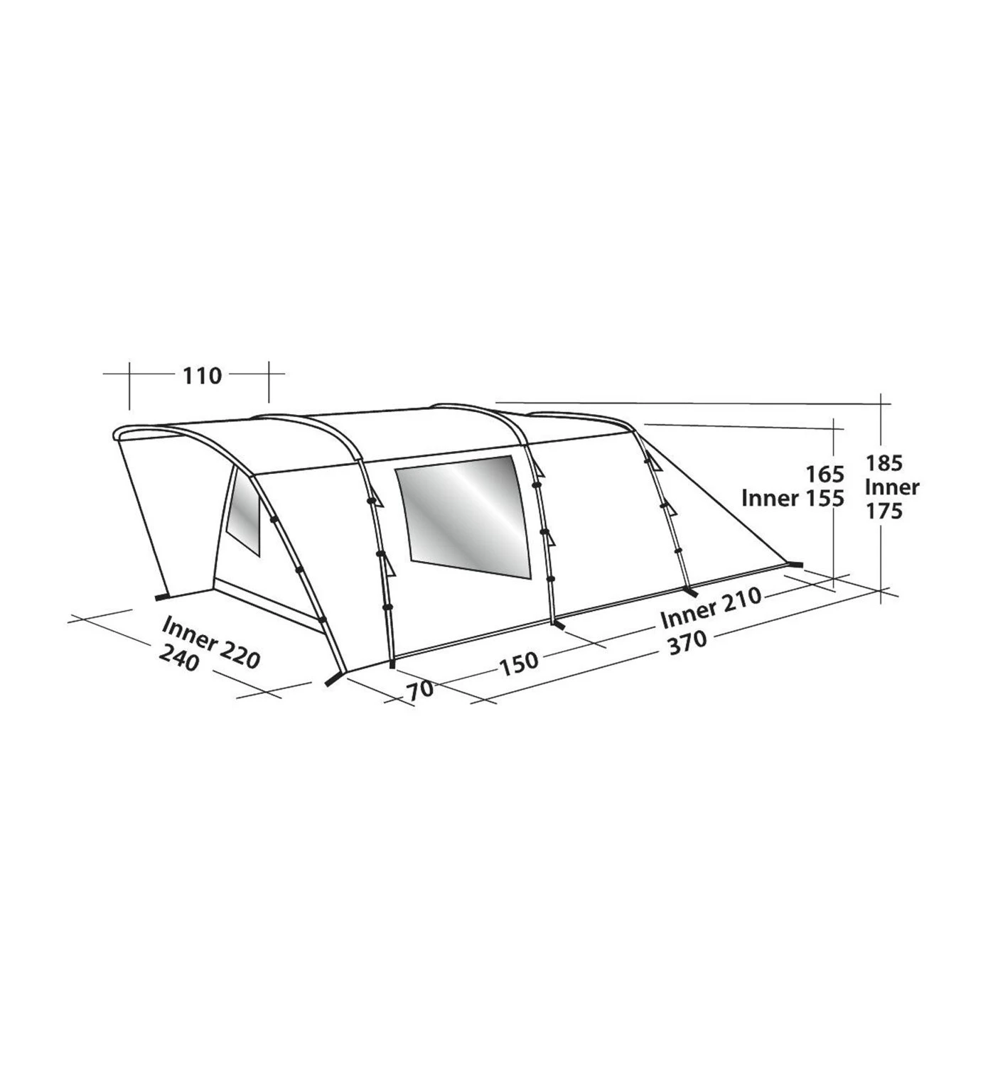 Easy Camp Palmdale 400 - Campingzelt 6 Easy Camp Palmdale 400 - Campingzelt – Bild 6
