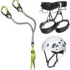 Edelrid Klettersteig-Komplettset Comfort: Klettersteigset Cable Comfort VI + Klettergurt Black Diamond Momentum 4S + Helm Black Diamond Half Dome