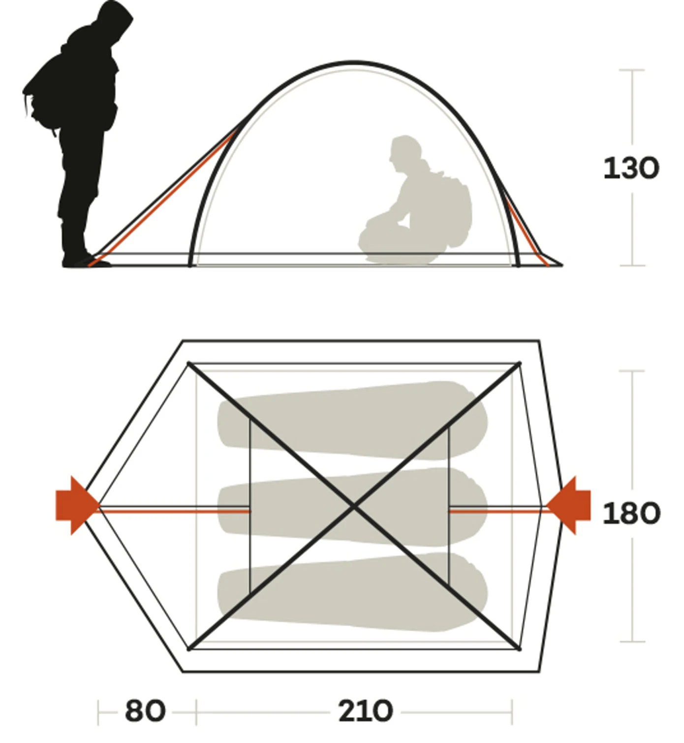 Ferrino Kalahari 3 - Zelt 4 Ferrino Kalahari 3 - Zelt – Bild 4