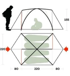 Ferrino Lhotse 4 - Bergsteigerzelt -Sportler Verkaufs-Shop d1390 ferrino lhotse 4 tenda alpinismo 11035318 620231