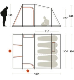 Ferrino Meteora 5 - Familienzelt 5 Ferrino Meteora 5 - Familienzelt -Sportler Verkaufs-Shop d1390 ferrino tenda meteora 5 2247413 935569