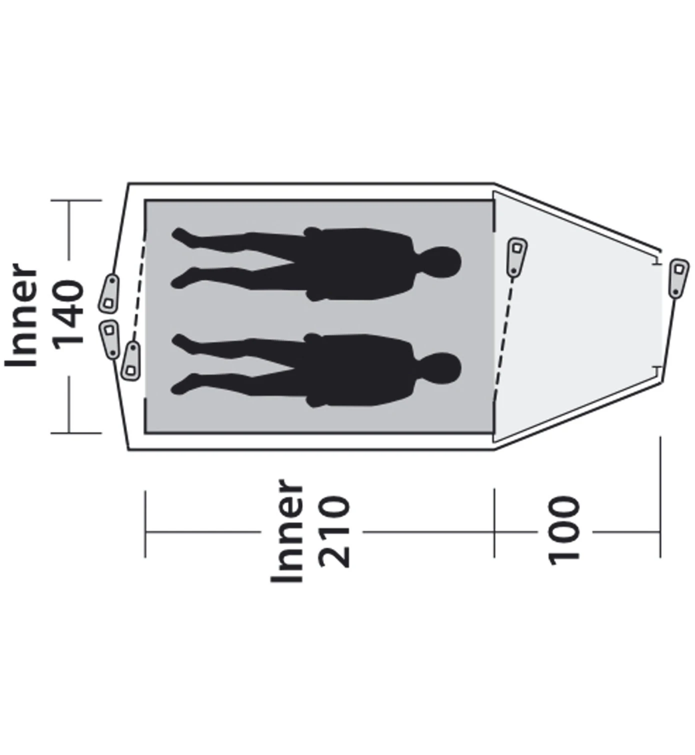 Outwell Cloud 2 – Zelt 4 Outwell Cloud 2 – Zelt – Bild 4