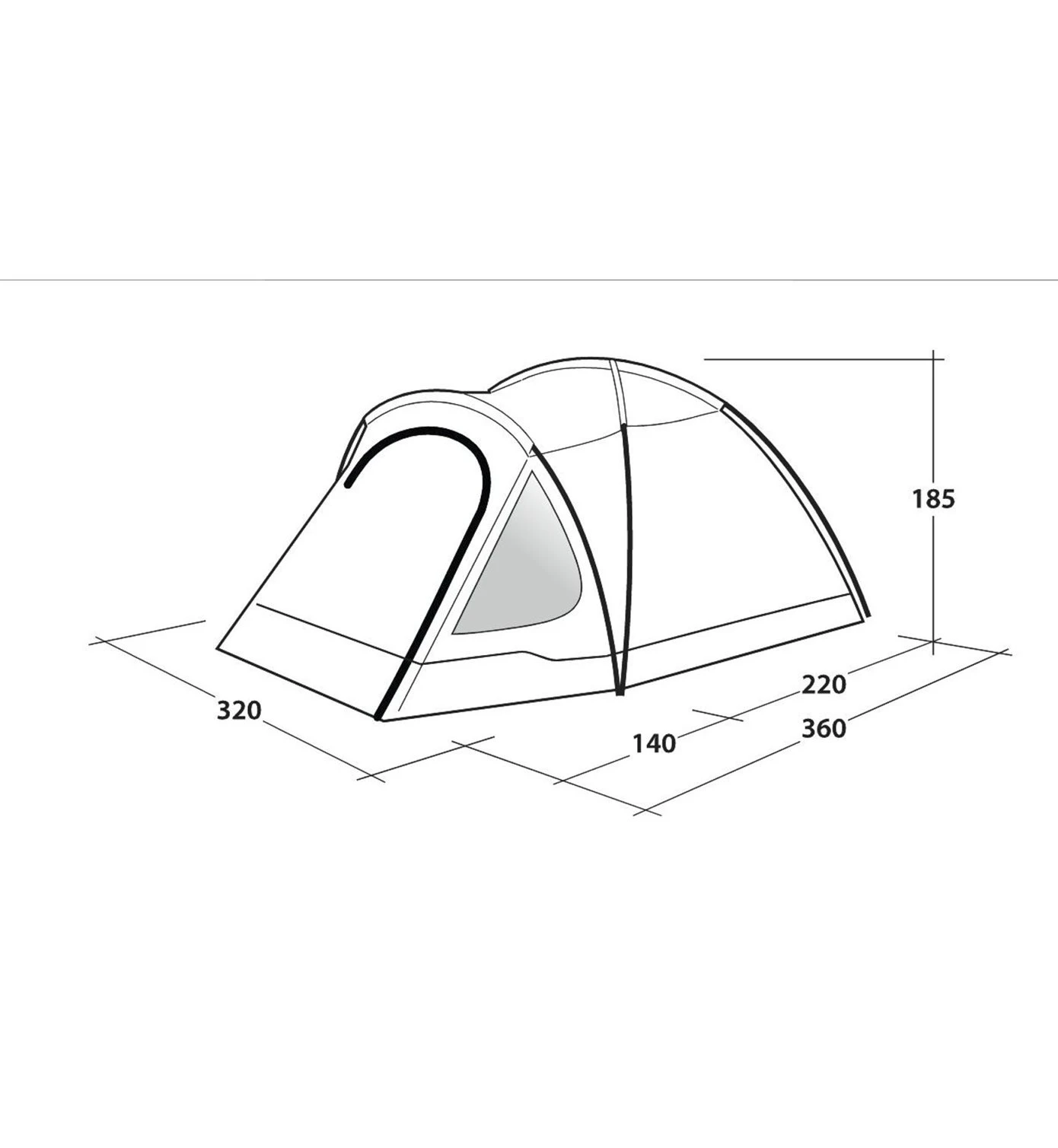Outwell Cloud 5 - Campingzelt 4 Outwell Cloud 5 - Campingzelt – Bild 4