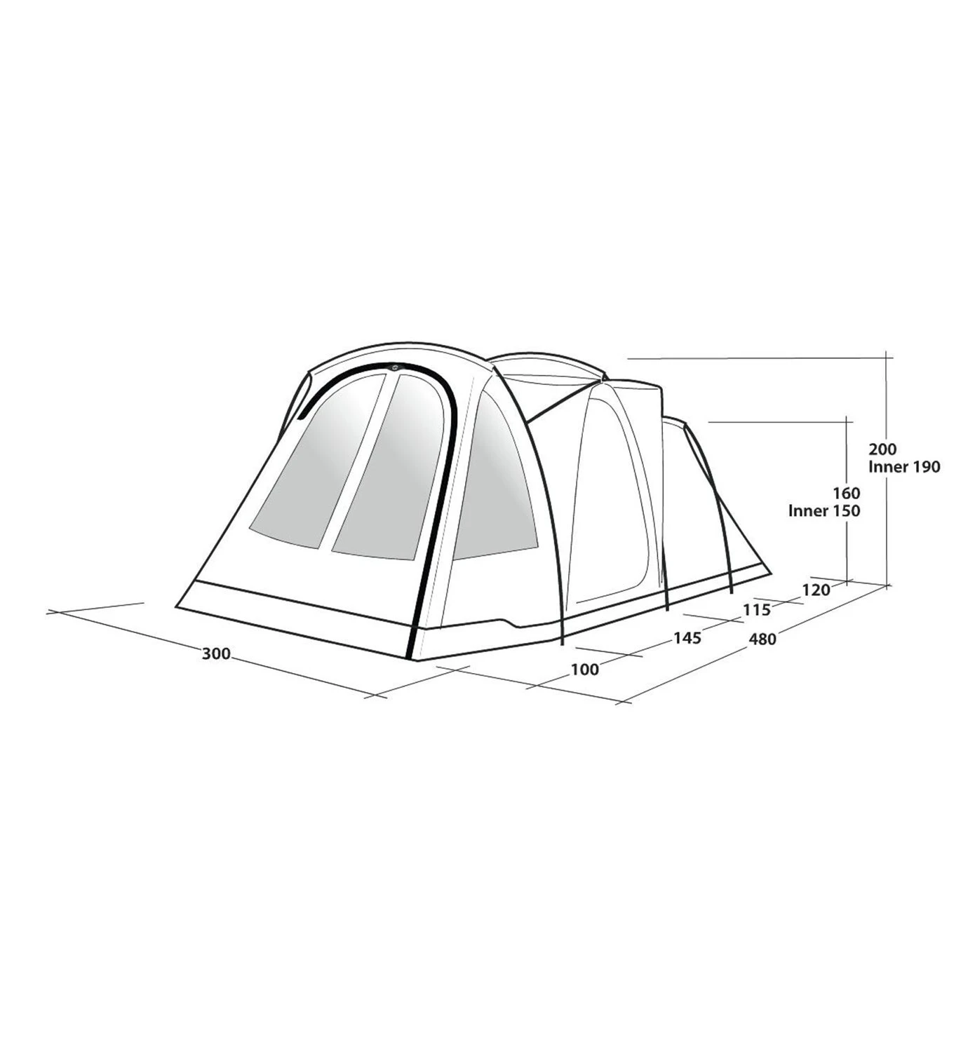 Outwell Springwood 5SG - Campingzelt 4 Outwell Springwood 5SG - Campingzelt – Bild 4