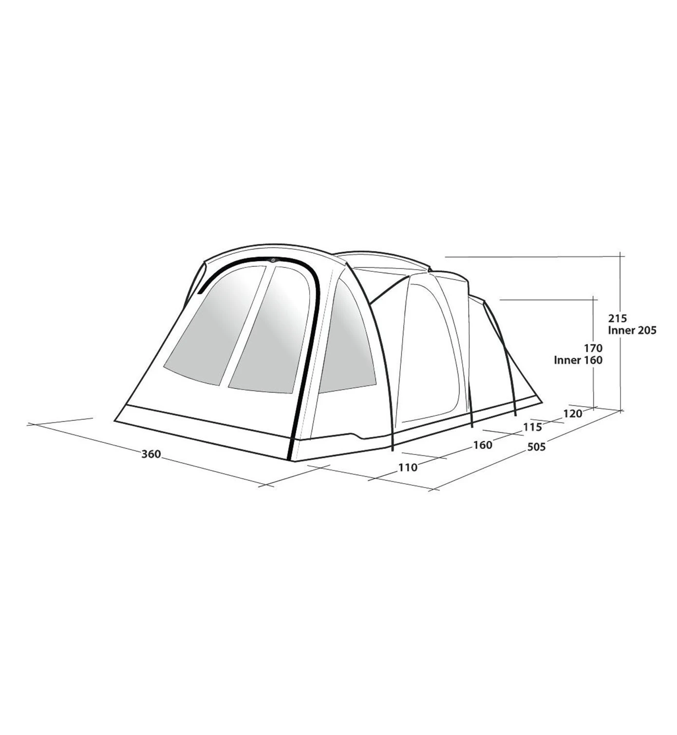 Outwell Springwood 6SG - Campingzelt 2 Outwell Springwood 6SG - Campingzelt – Bild 2