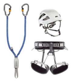 Petzl Kit Via Ferrata Vertigo - Klettersteigset + Klettergurt + Helm