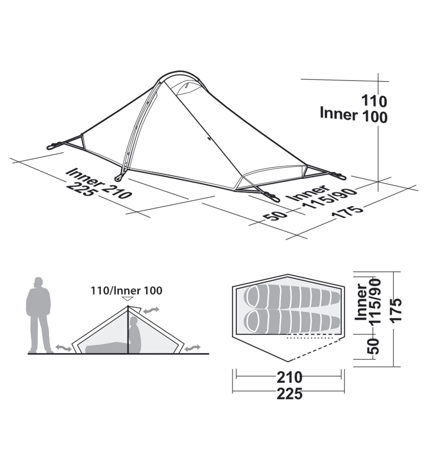 Robens Starlight 2 - Trekkingzelt 2 Robens Starlight 2 - Trekkingzelt – Bild 2