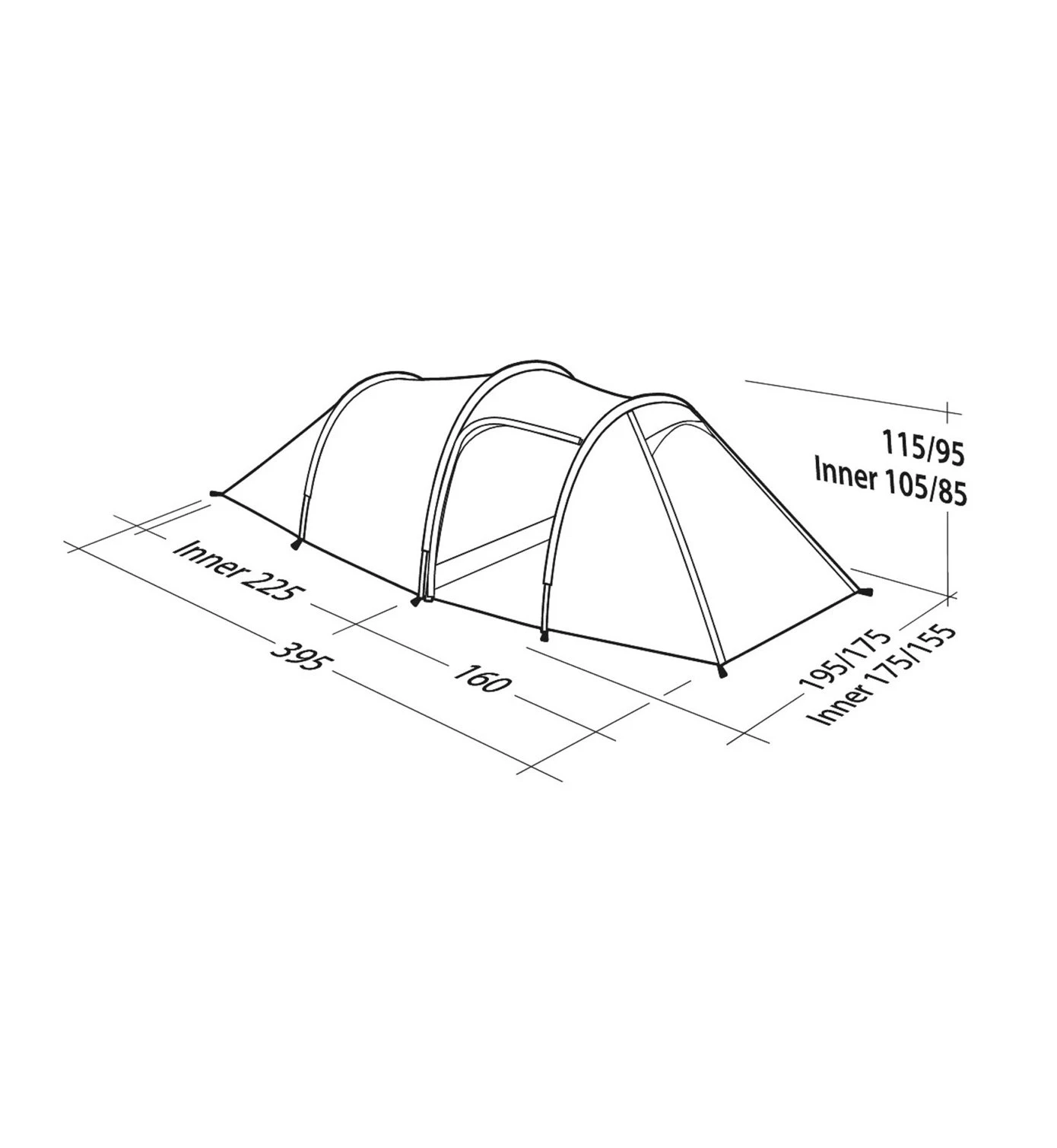 Robens VOYAGER VERSA 3 – Tunnelzelt 3 Robens VOYAGER VERSA 3 – Tunnelzelt – Bild 3