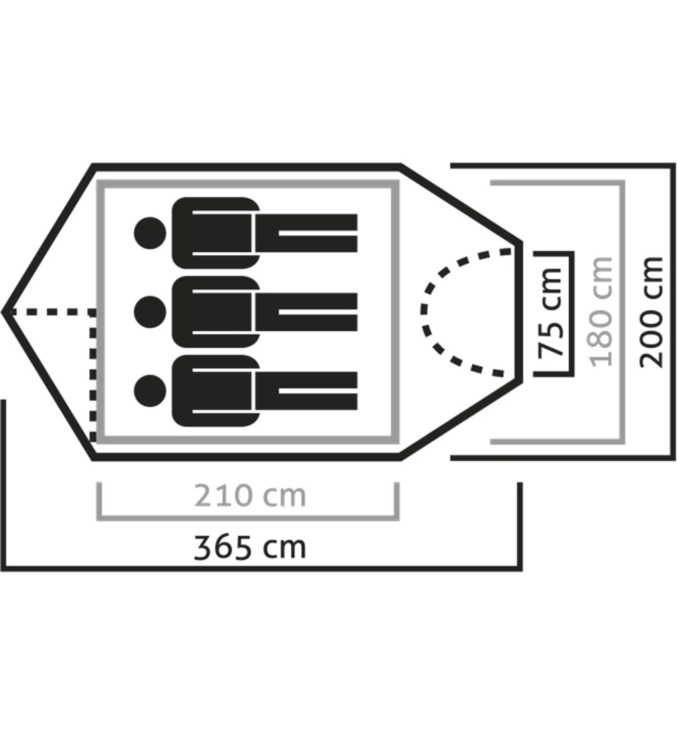 SALEWA Sierra Leone III - Zelt 3 Personen 2 SALEWA Sierra Leone III - Zelt 3 Personen – Bild 2
