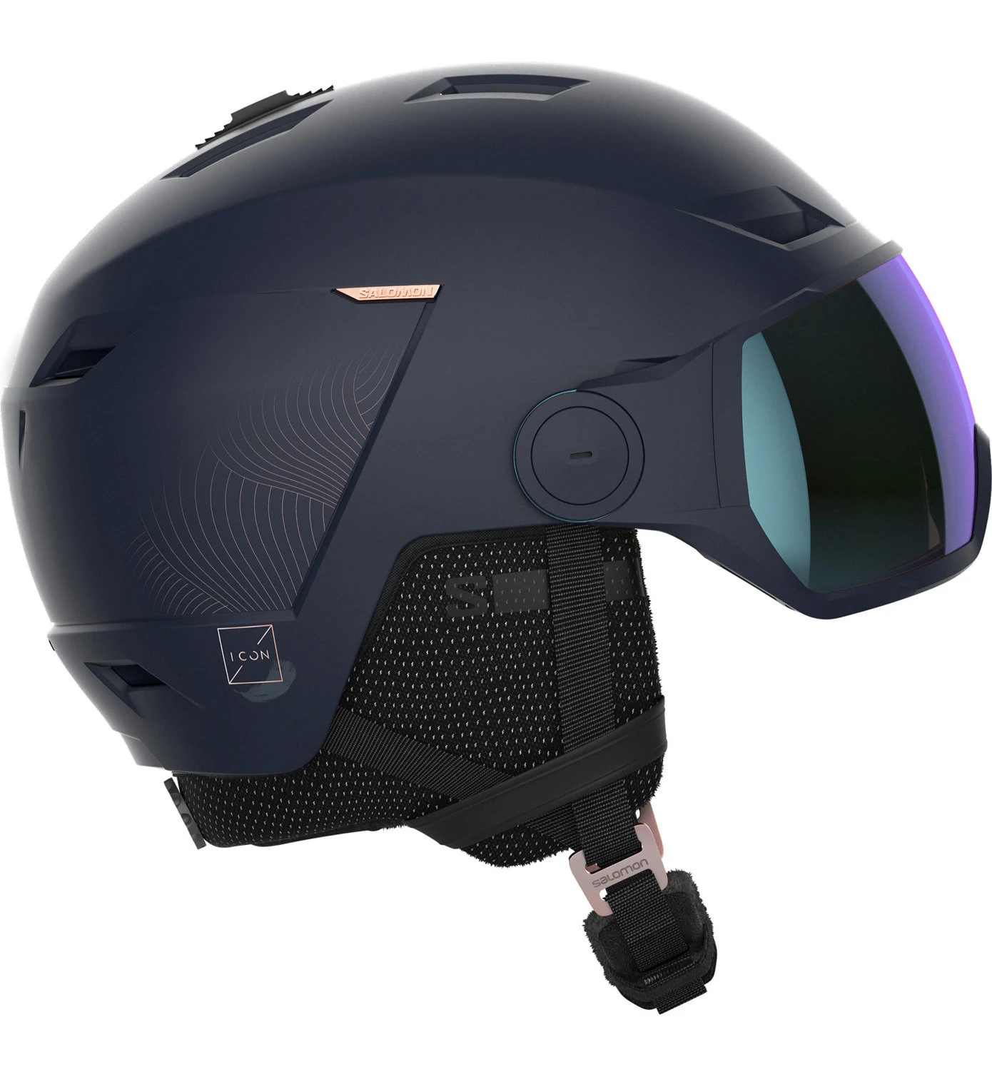 Salomon Icon Lt Visor Photo Sigma Wisteria - Skihelm - Damen – Bild 2
