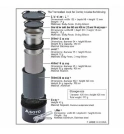 Soto Thermostack Combo - Geschirr 7 Soto Thermostack Combo - Geschirr -Sportler Verkaufs-Shop d1390 soto thermostack cook set 2238111 862634