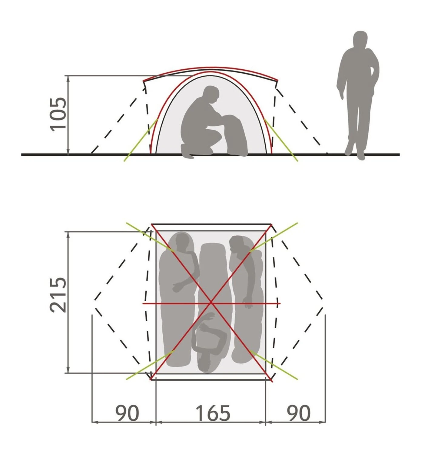 VAUDE Campo 3P - Zelt 4 VAUDE Campo 3P - Zelt – Bild 4