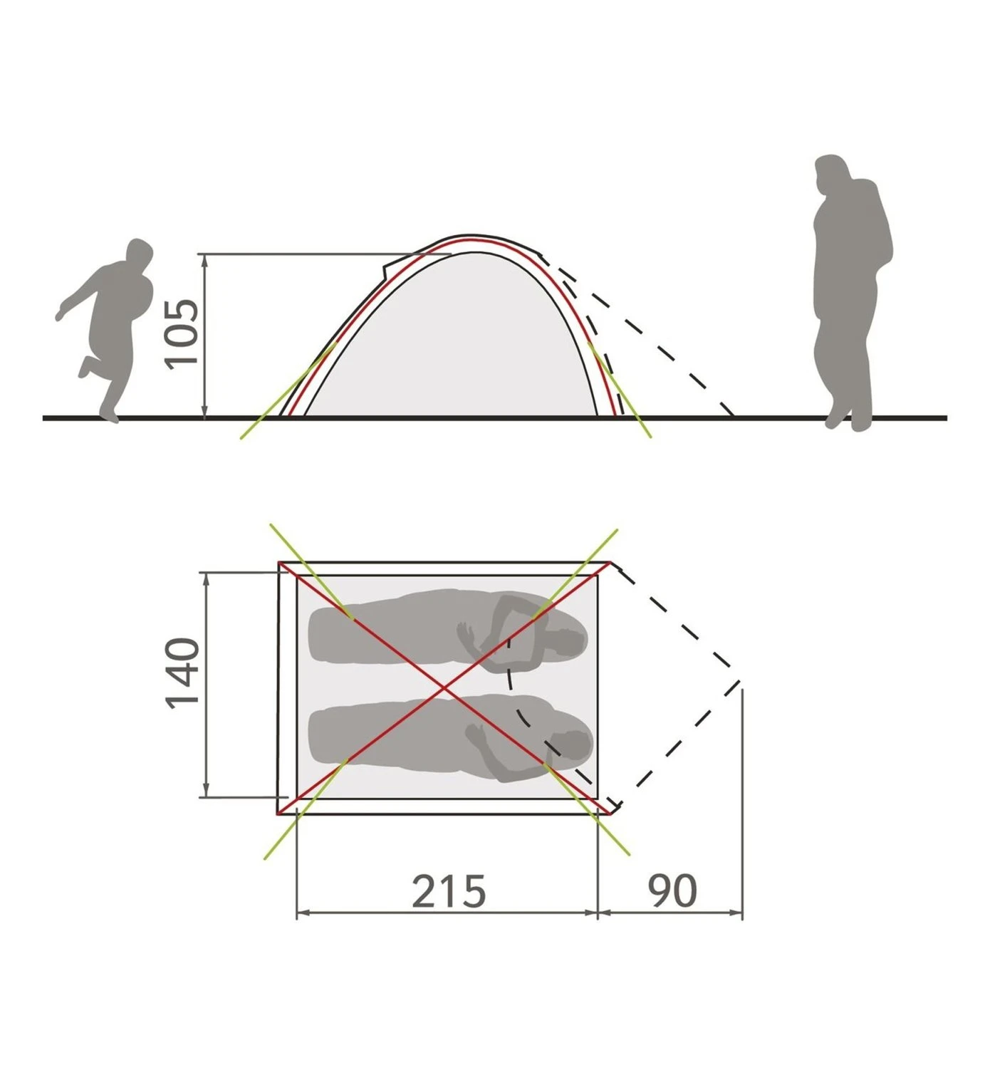 VAUDE Campo Compact 2P - Zelt 3 VAUDE Campo Compact 2P - Zelt – Bild 3
