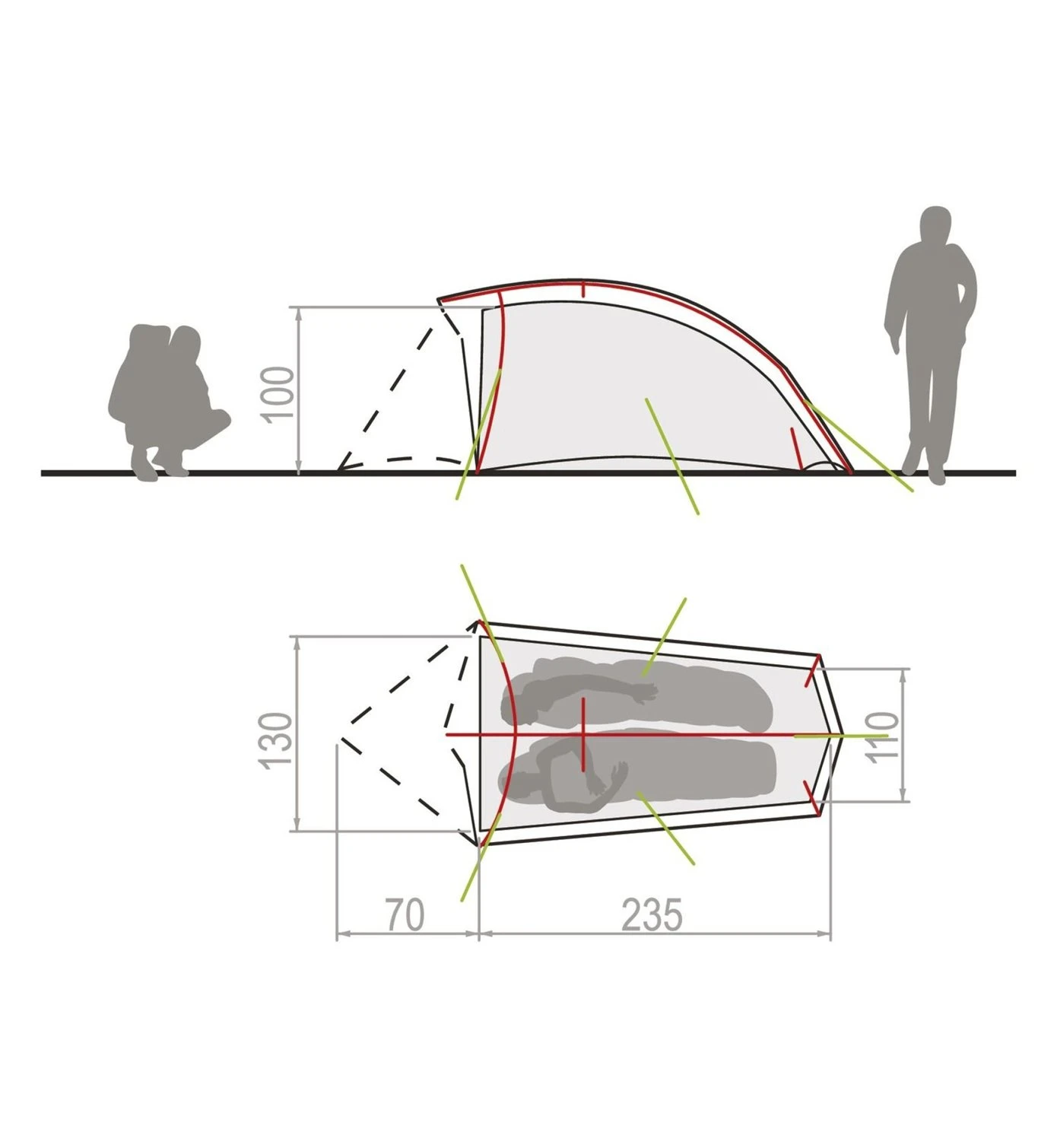VAUDE Hogan SUL 2P - Trekkingzelt 6 VAUDE Hogan SUL 2P - Trekkingzelt – Bild 6