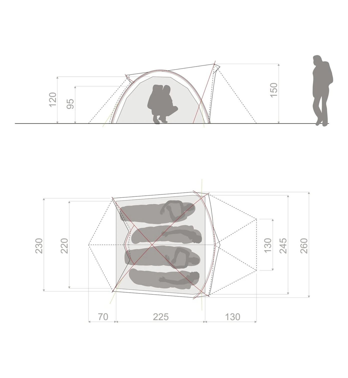 VAUDE Space XT 4P - Zelt 5 VAUDE Space XT 4P - Zelt – Bild 5
